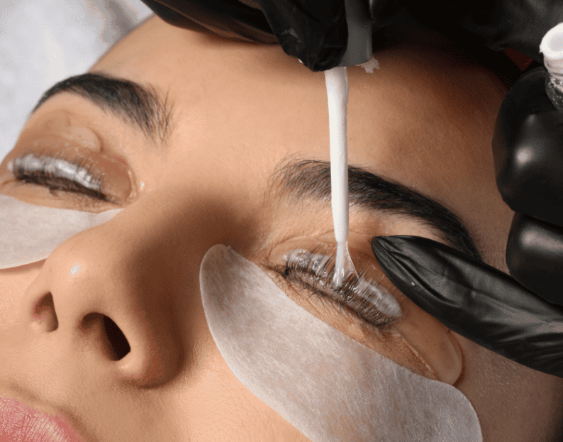 Professional lash lift and brow lamination treatment for enhanced, natural-looking lashes and brows. Perfect for a polished, effortless beauty look.