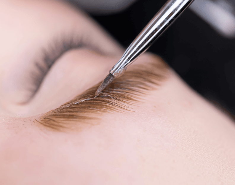 Brow Lamination treatment at Belle Ame Skin and Beauty Lounge in Vancouver
