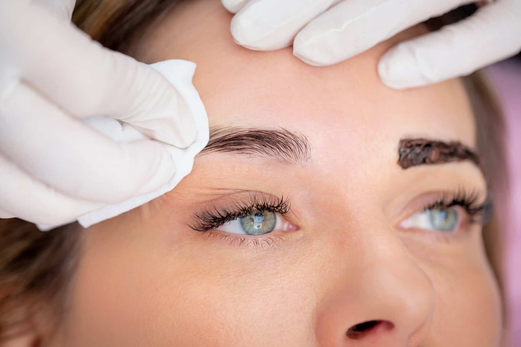 Brow Lamination with tinting in vancouver at belle ame skin and beauty lounge